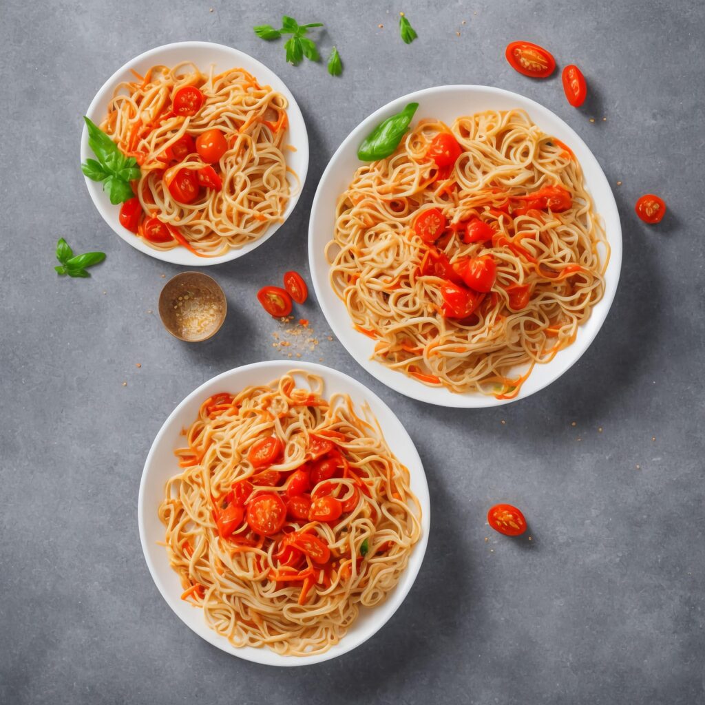 assiette pate pesto rosso